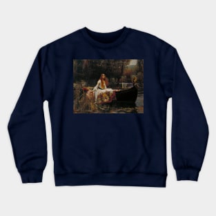 The Lady of Shalott 1888 - John William Waterhouse Crewneck Sweatshirt